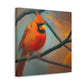 "Cardinal in Snowfall" - Canvas