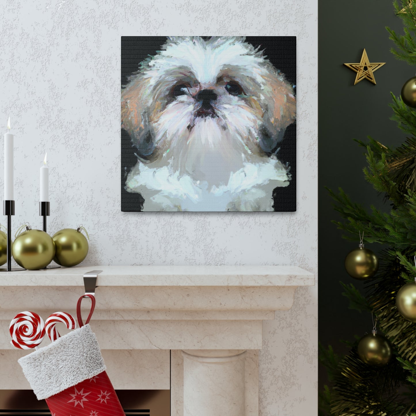 "Proud Shih Tzu Portrait" - Canvas