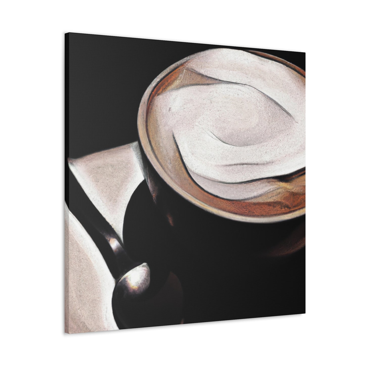 "Cappucino Landscape Delight" - Canvas