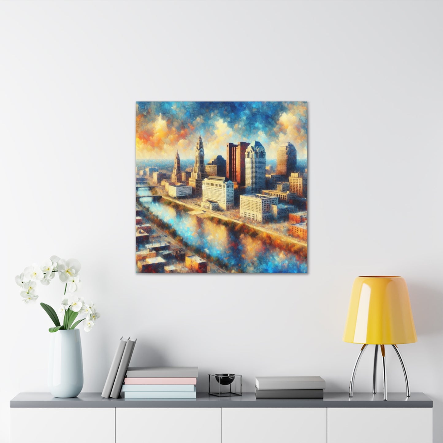 "Enchanting Columbus Mist" - Canvas