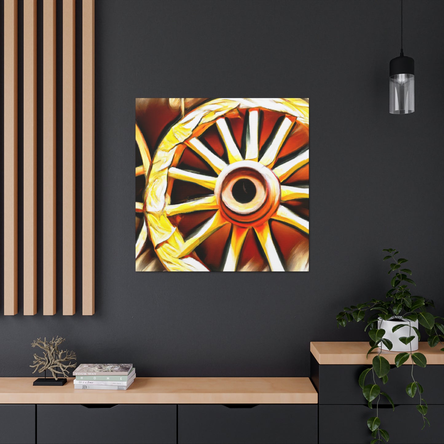 "Wheels of Folklore" - Canvas