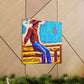 Cowboy on Fencepost - Canvas