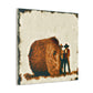 "Rural Harvest Hay Bales" - Canvas