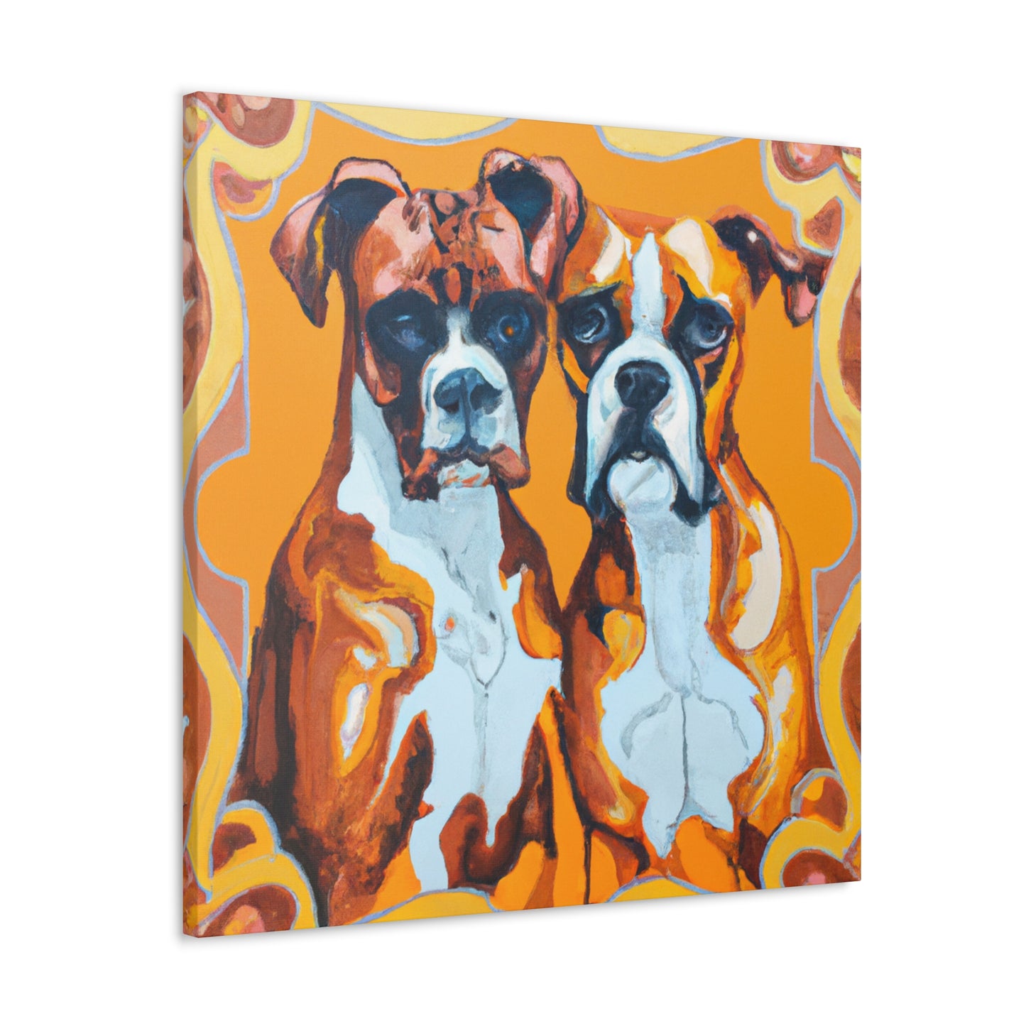 "Boxers in Motion Blur" - Canvas