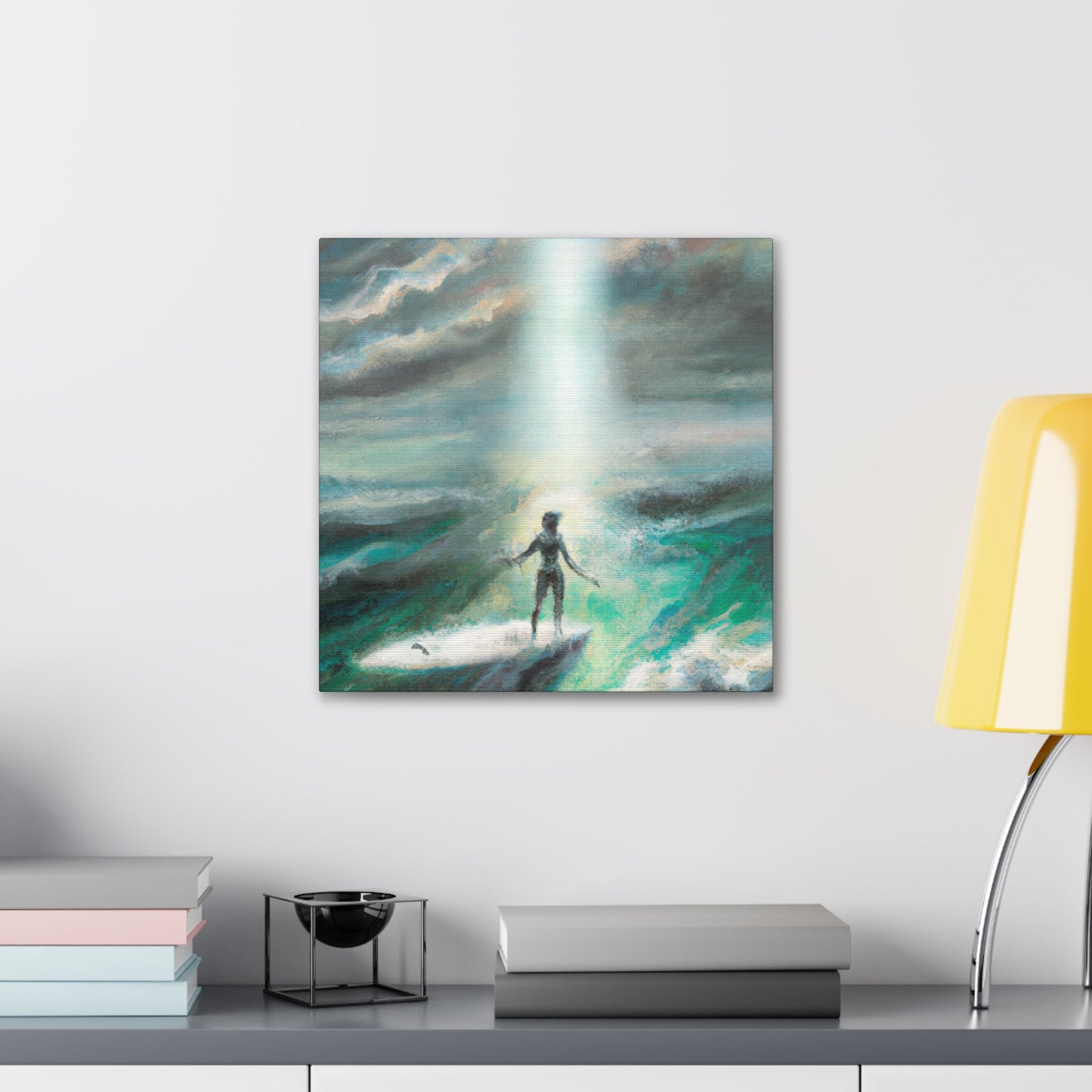 Surfer in Hyperrealism - Canvas