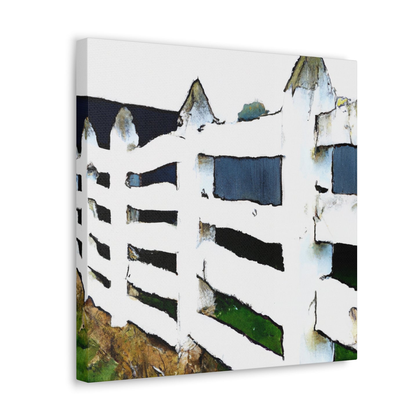 Fence in the Barnyard - Canvas