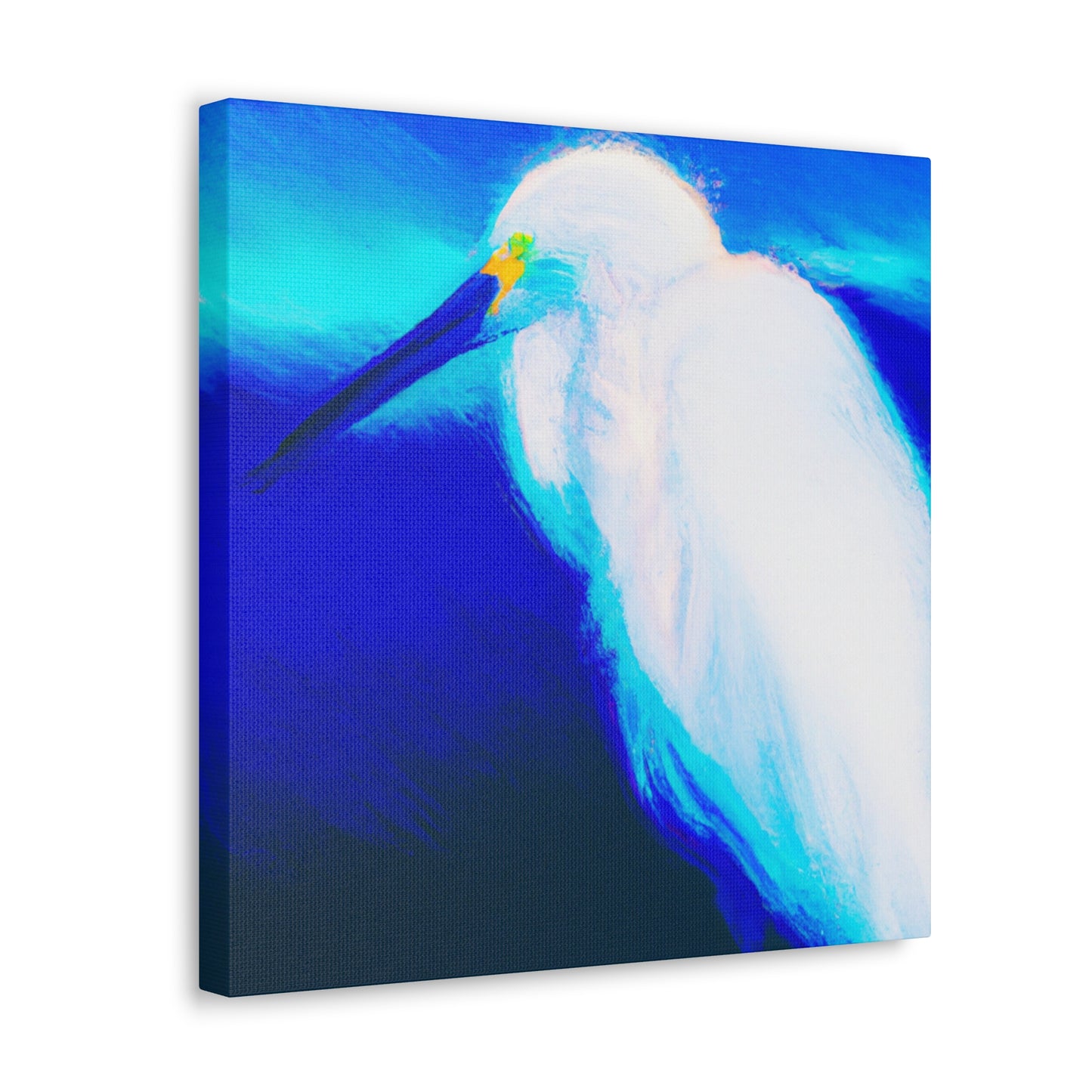 Snowy Egret Surreal - Canvas