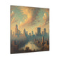 "Enigmatic City Symmetry" - Canvas