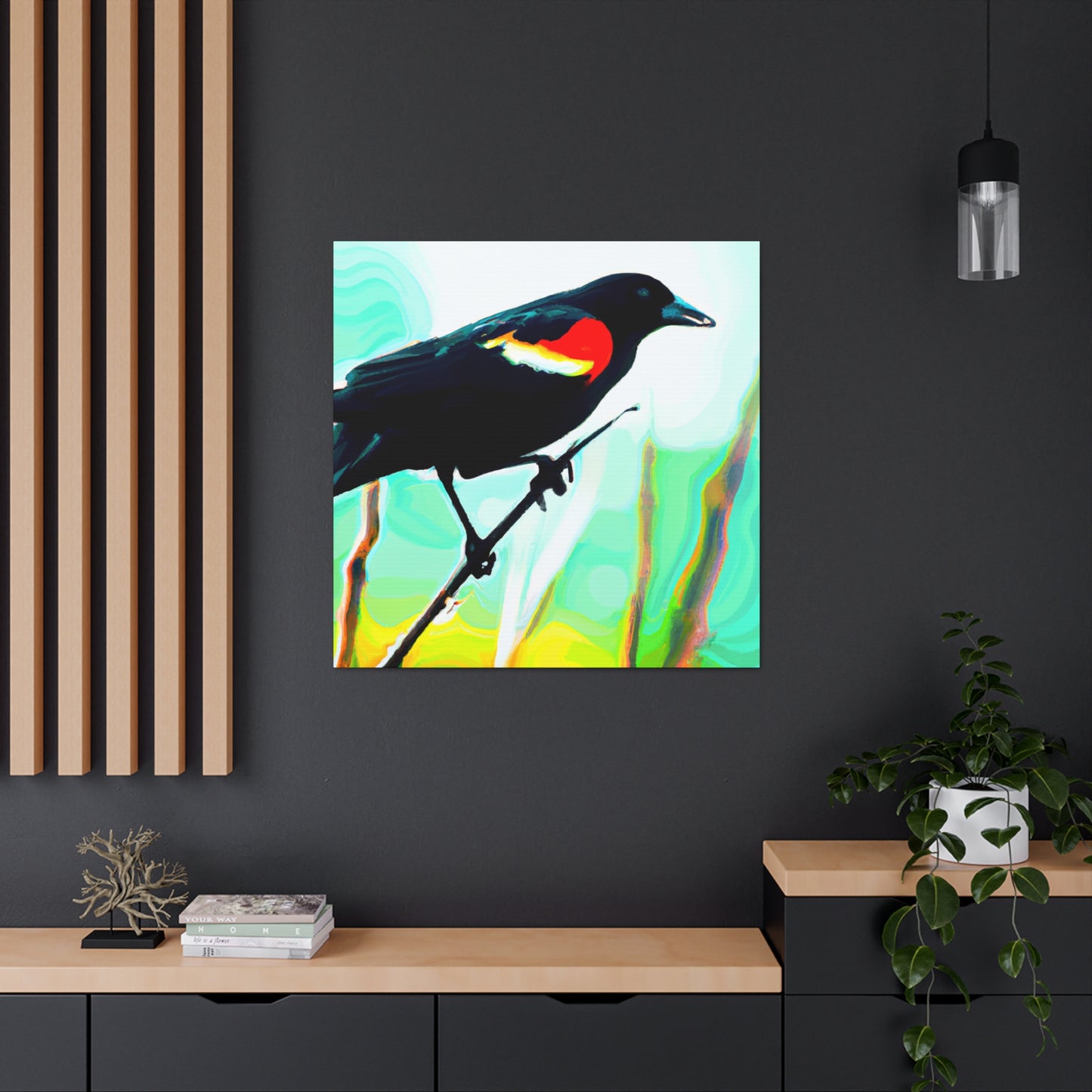 "Red-Winged Glory Awaits" - Canvas