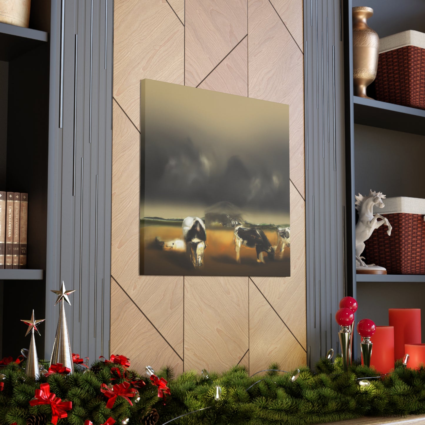 Pasture Dreaming Cow - Canvas