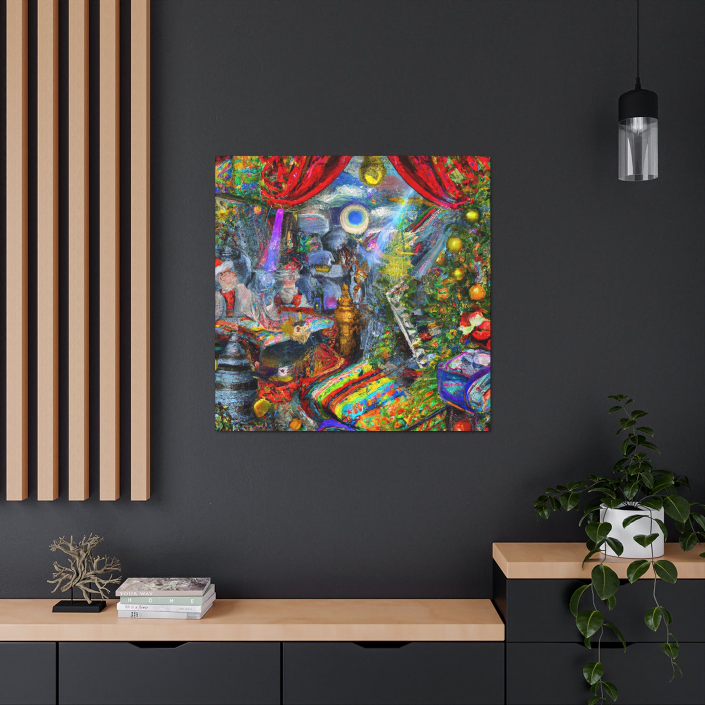 Santa's Surreal Workshop - Canvas