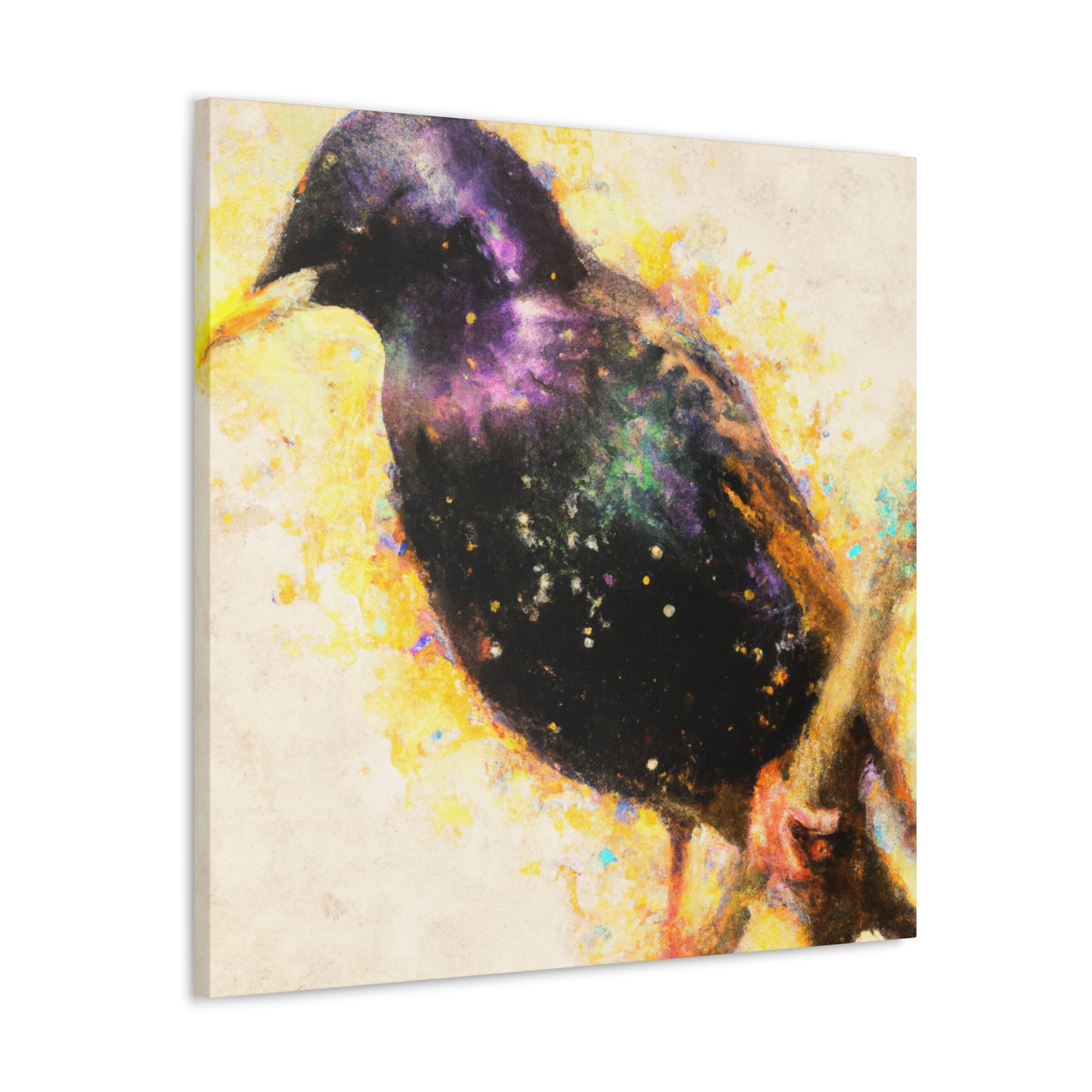 "European Starling Sculpture" - Canvas