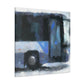 "Bus Ride in Monet" - Canvas