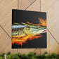 Pike in the Stream - Canvas