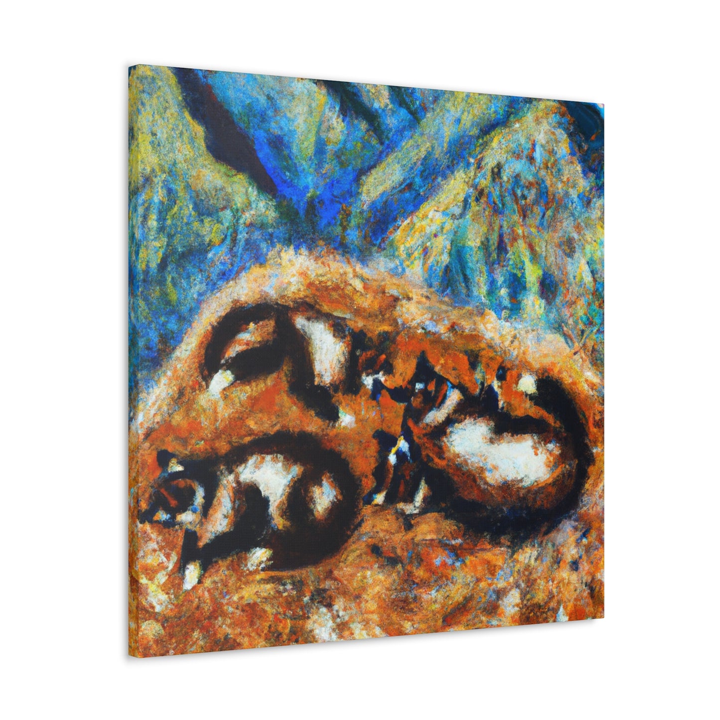 Marten Amongst Blooms - Canvas