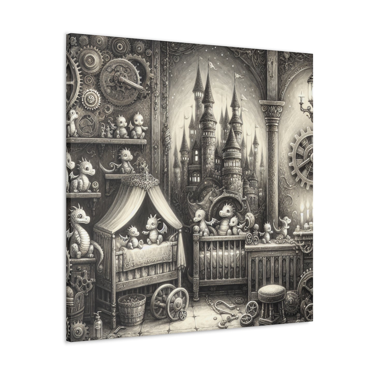 Whimsical Steam Realm - Canvas