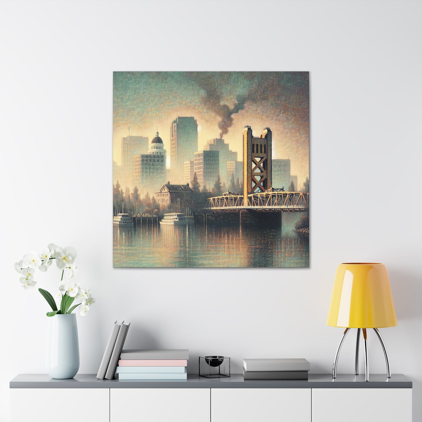 Golden Glow of Sacramento - Canvas