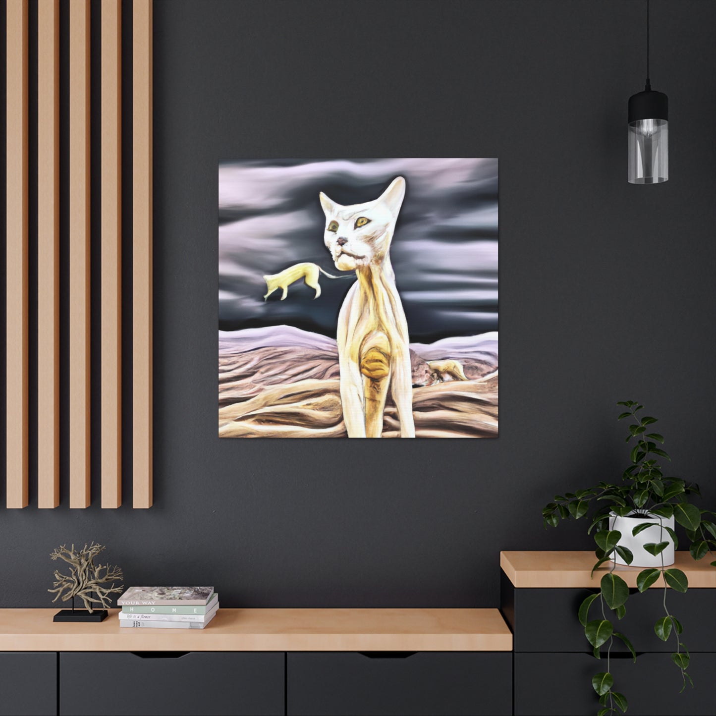 Caracal in Surrealism - Canvas