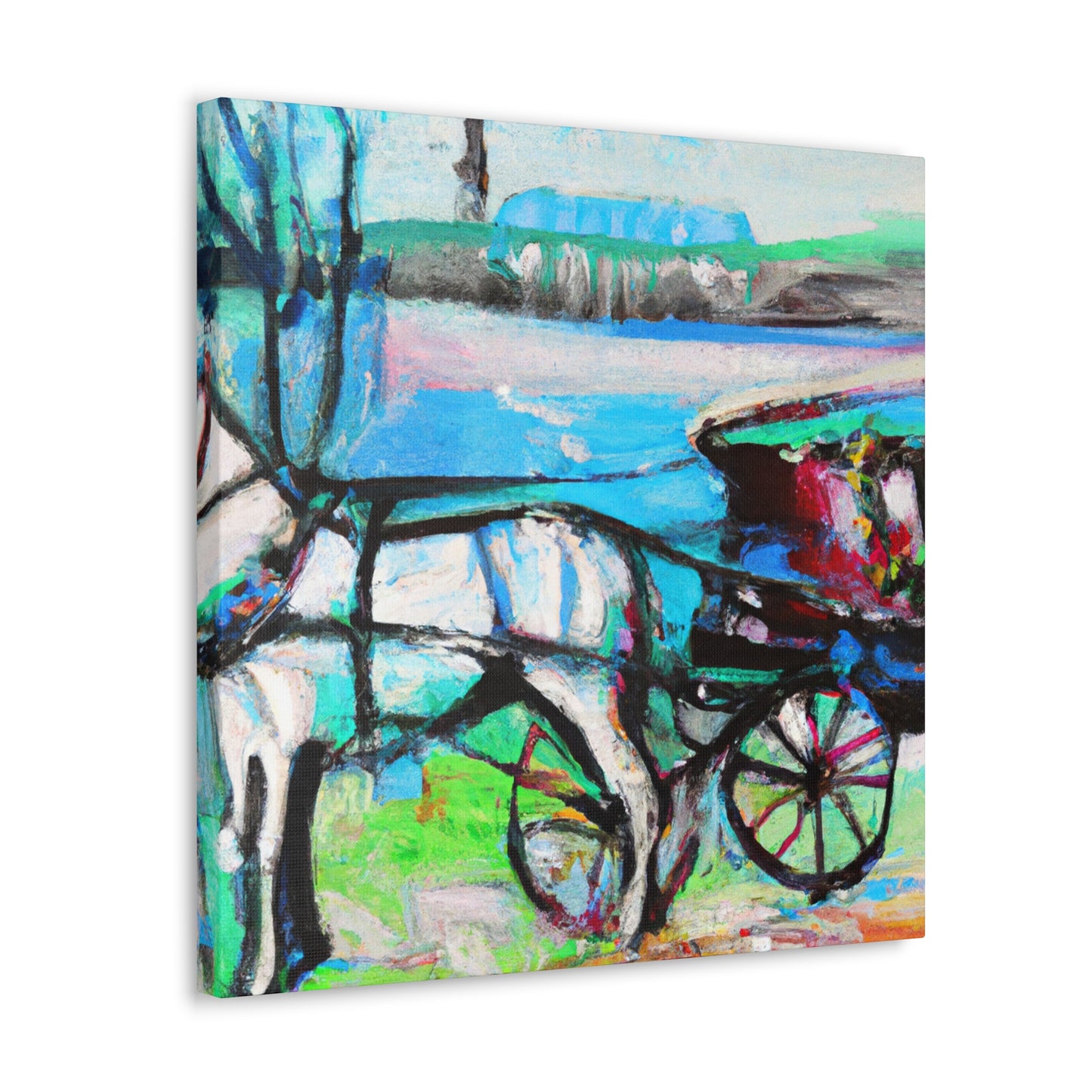 Horse Carriage Journey - Canvas