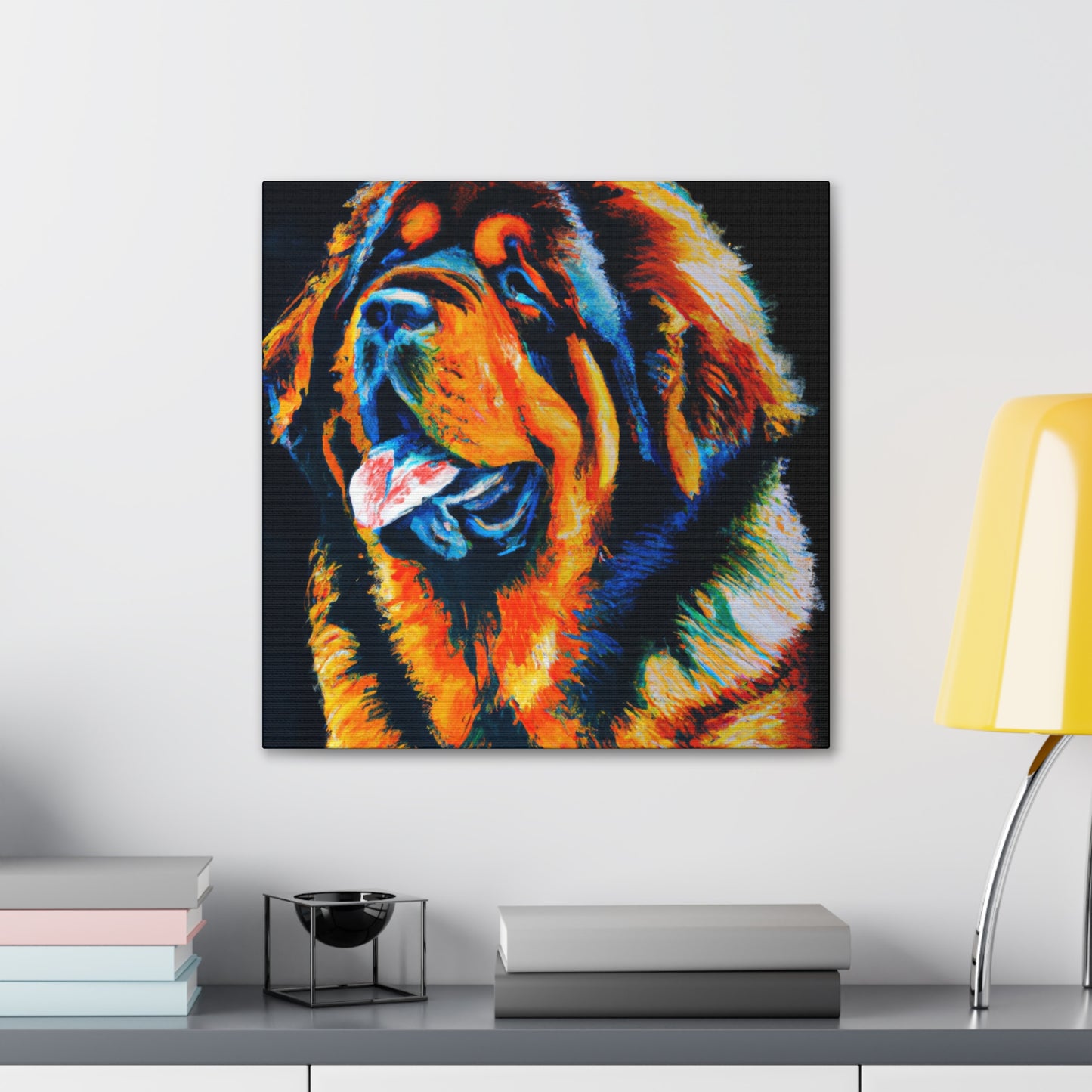 "Tibetan Mastiff, Realism" - Canvas