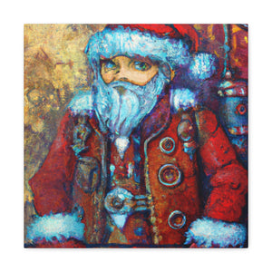 "Santa in Steampunk Magic" - Canvas