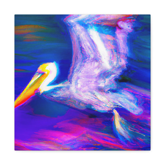 "Pelican in Impressionism" - Canvas