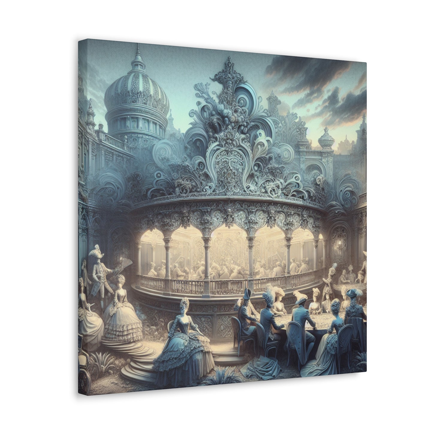 Whimsical Royal Gambling Extravaganza - Canvas