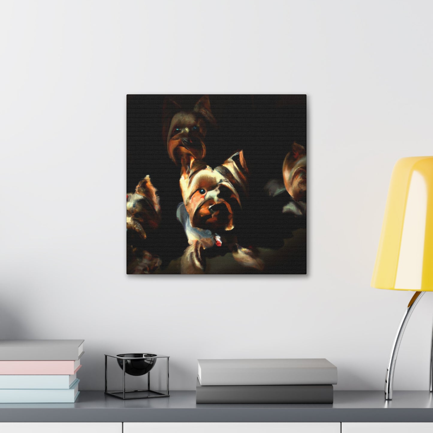 "Puppy in a Portal" - Canvas