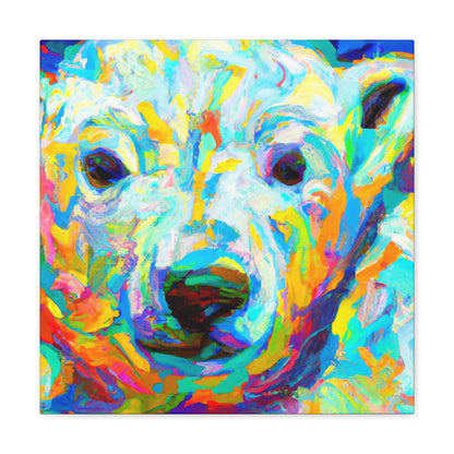 Polar Bear in Fauve - Canvas