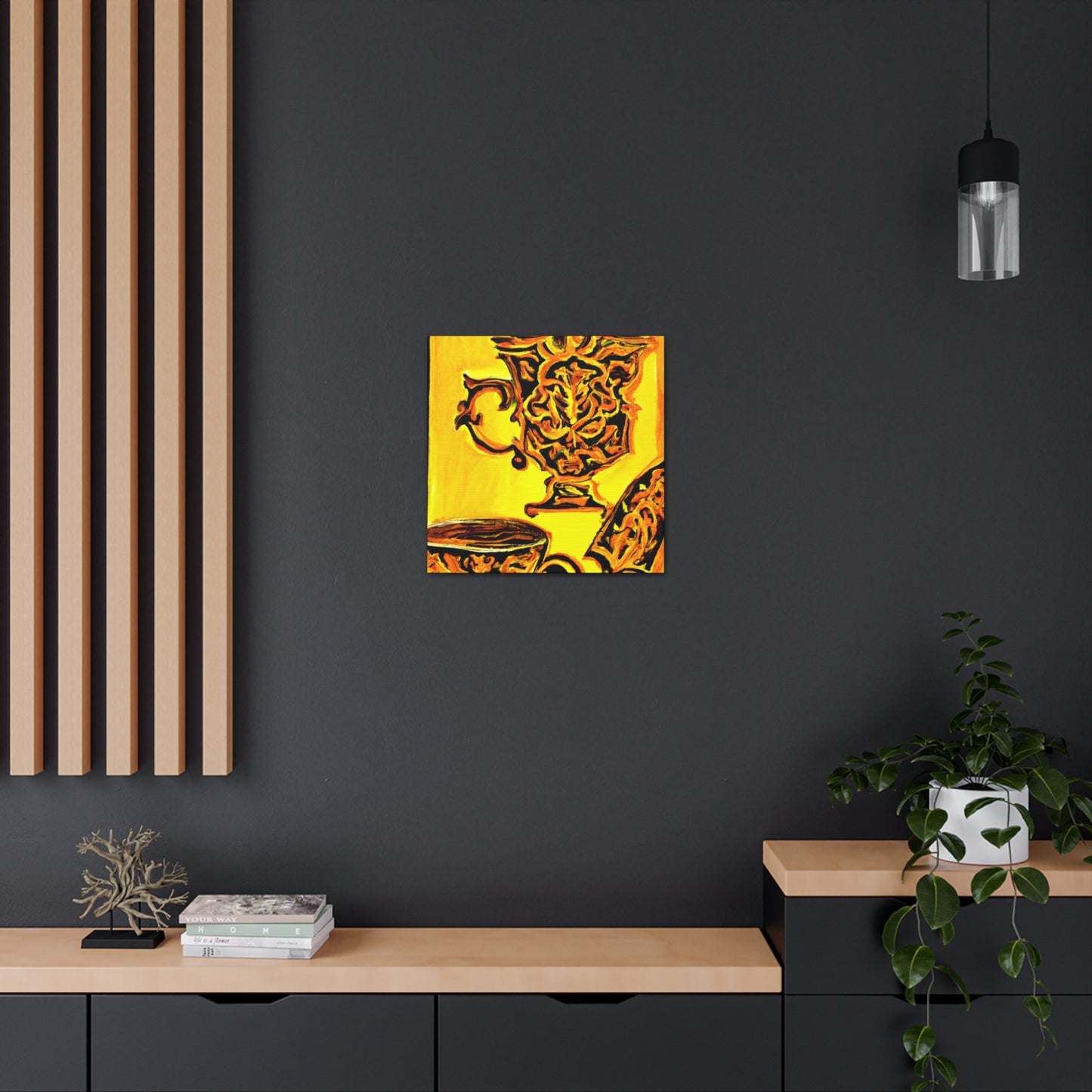 "Coffee's Delightful Aroma" - Canvas