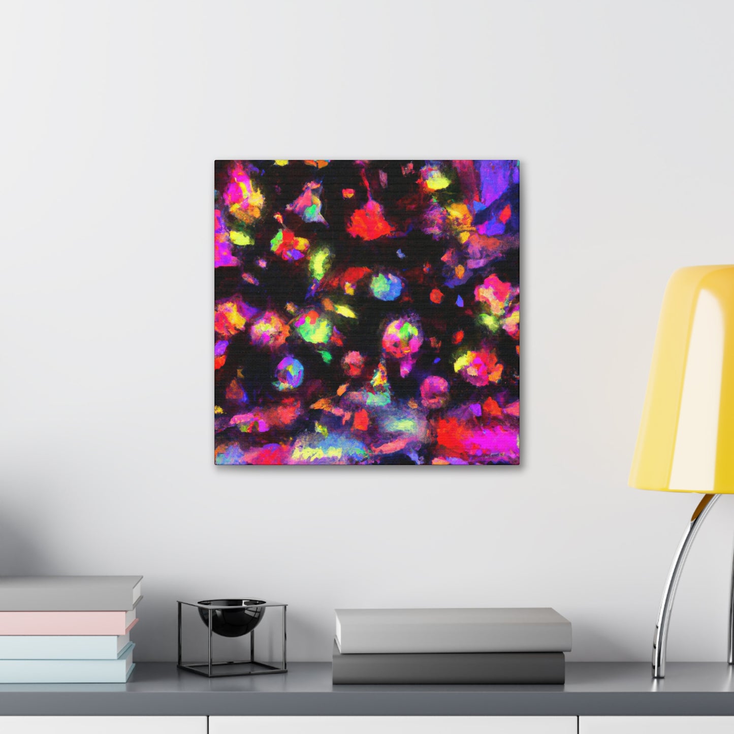 "Christmas Lights Impressionism" - Canvas