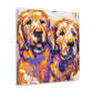 "Golden Retriever Smile" - Canvas