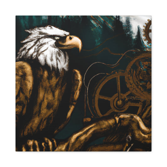 "Eagle's Steamflight Glory" - Canvas