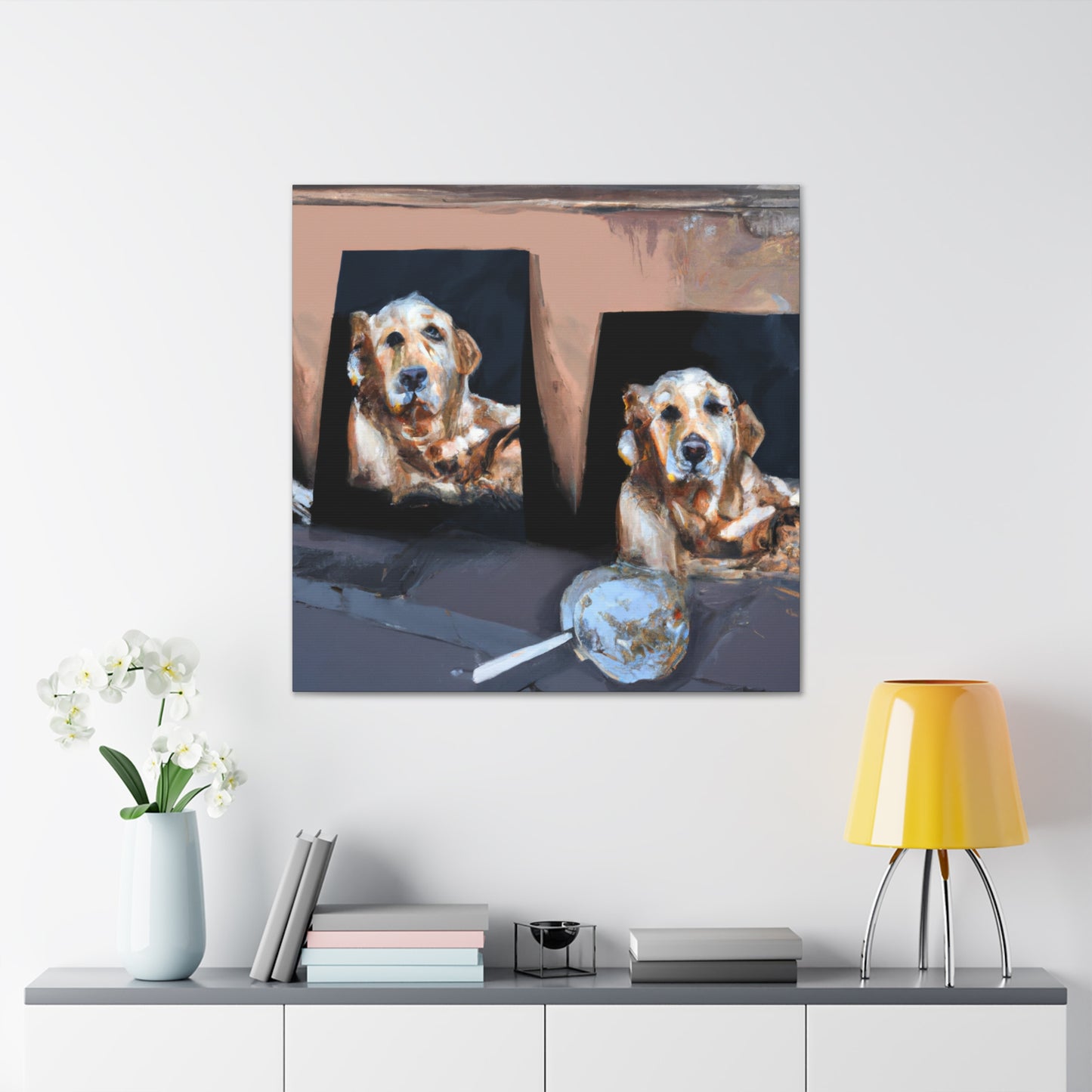 Golden Retriever Radiance - Canvas