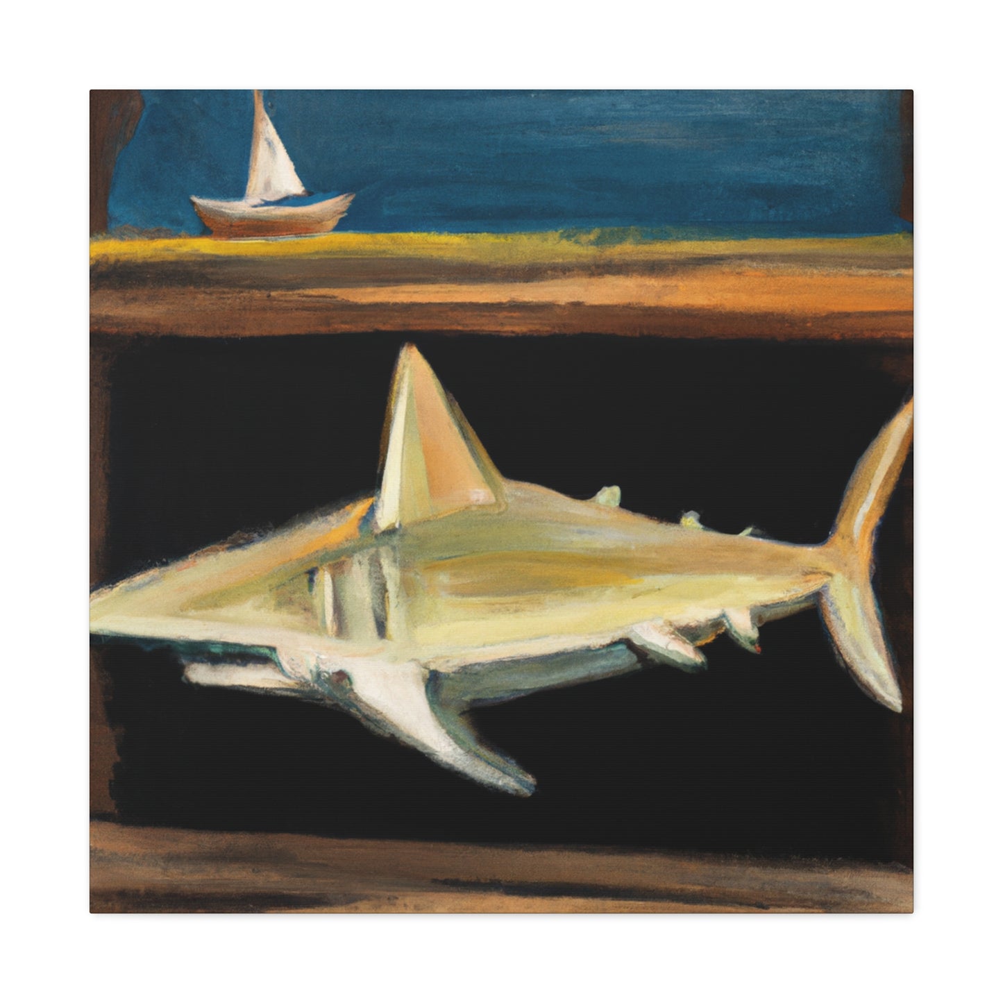 Shark Among Dreams - Canvas