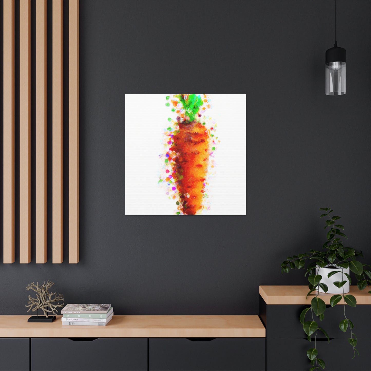 Carrots in Pointillism - Canvas