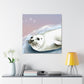 Harp Seal in Art Deco - Canvas