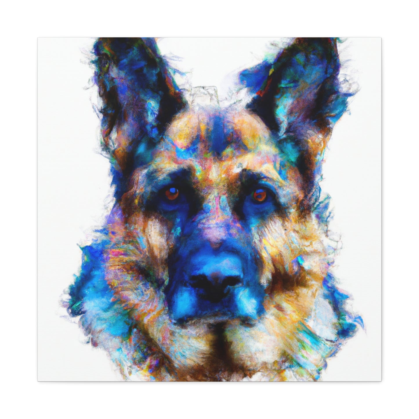 "German Shepherd Solitude" - Canvas