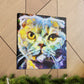 Scottish Fold Impasto - Canvas