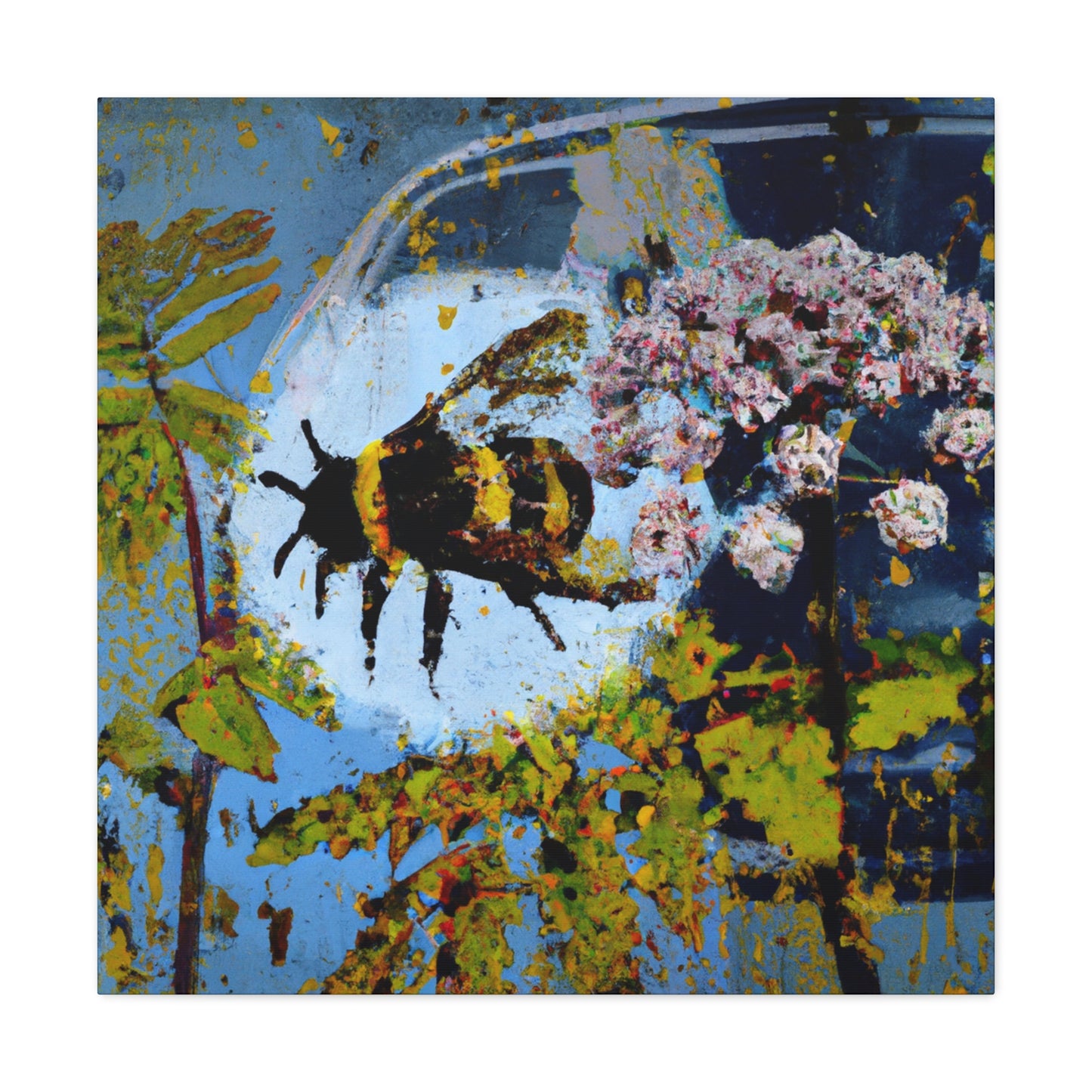 Bumblebee Buzzing Bright - Canvas