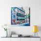 Colonial Street Mural - Canvas