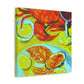 "Seafood in Post-Impressionism" - Canvas