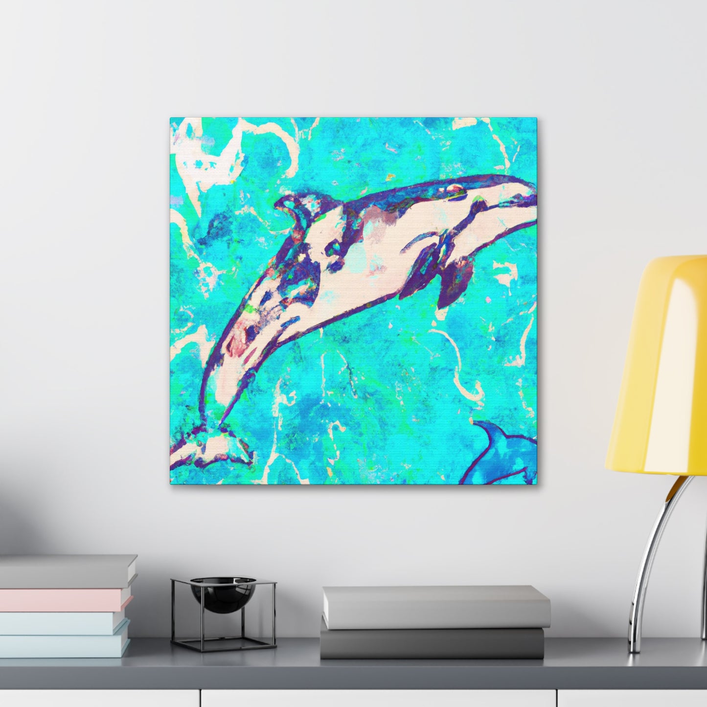 Dolphin Playful Splendor - Canvas