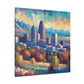 "Vibrant Urban Monoliths" - Canvas