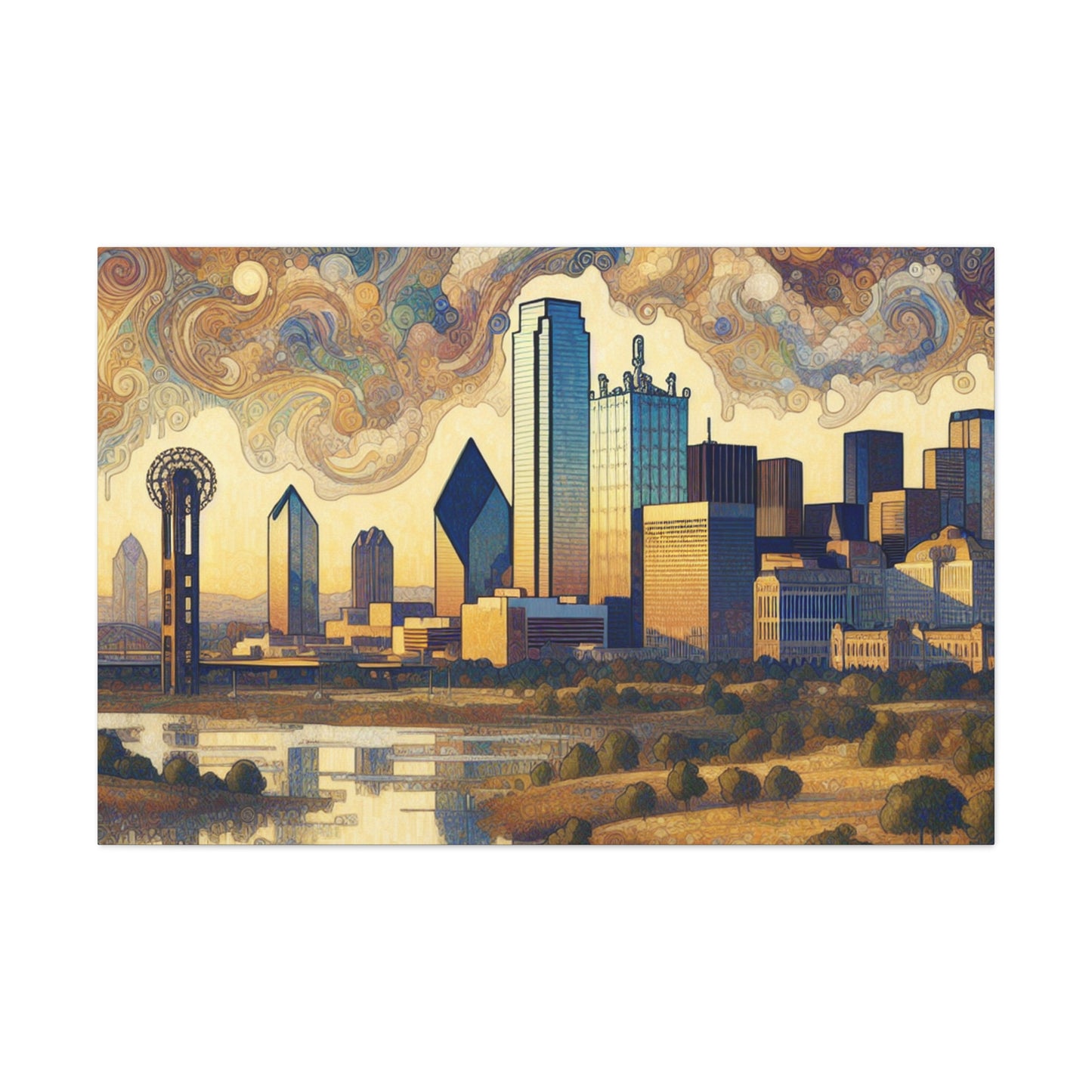 "Enchanting Dallas Serenade" - Canvas