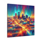 "Emerald City's Vibrant Symphony" - Canvas