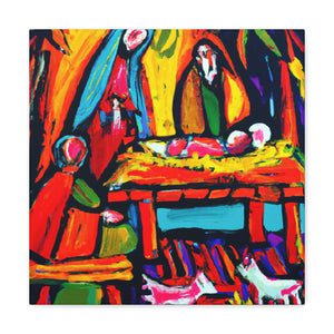 "Manger in Fauvist Hues" - Canvas