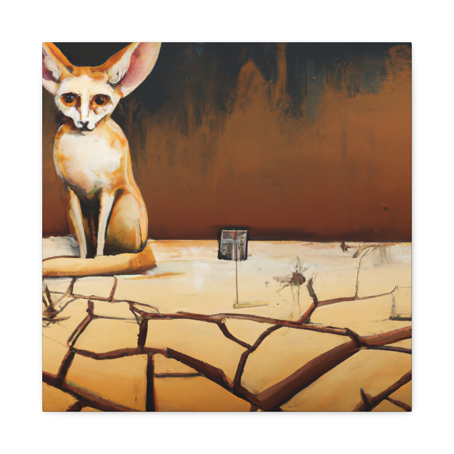 Fennec Fox Majestic Burst - Canvas