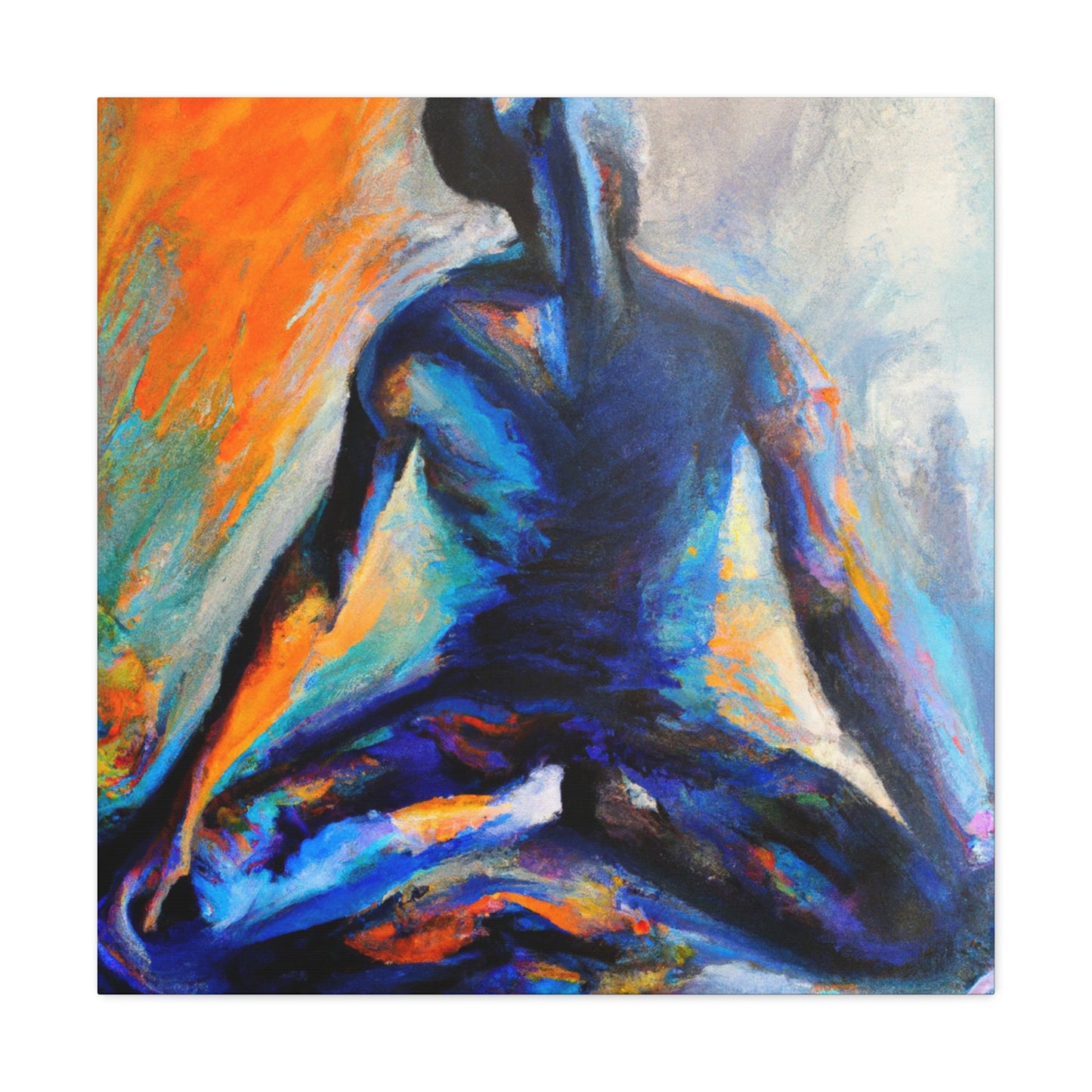 Yoga in Contemplation. - Canvas