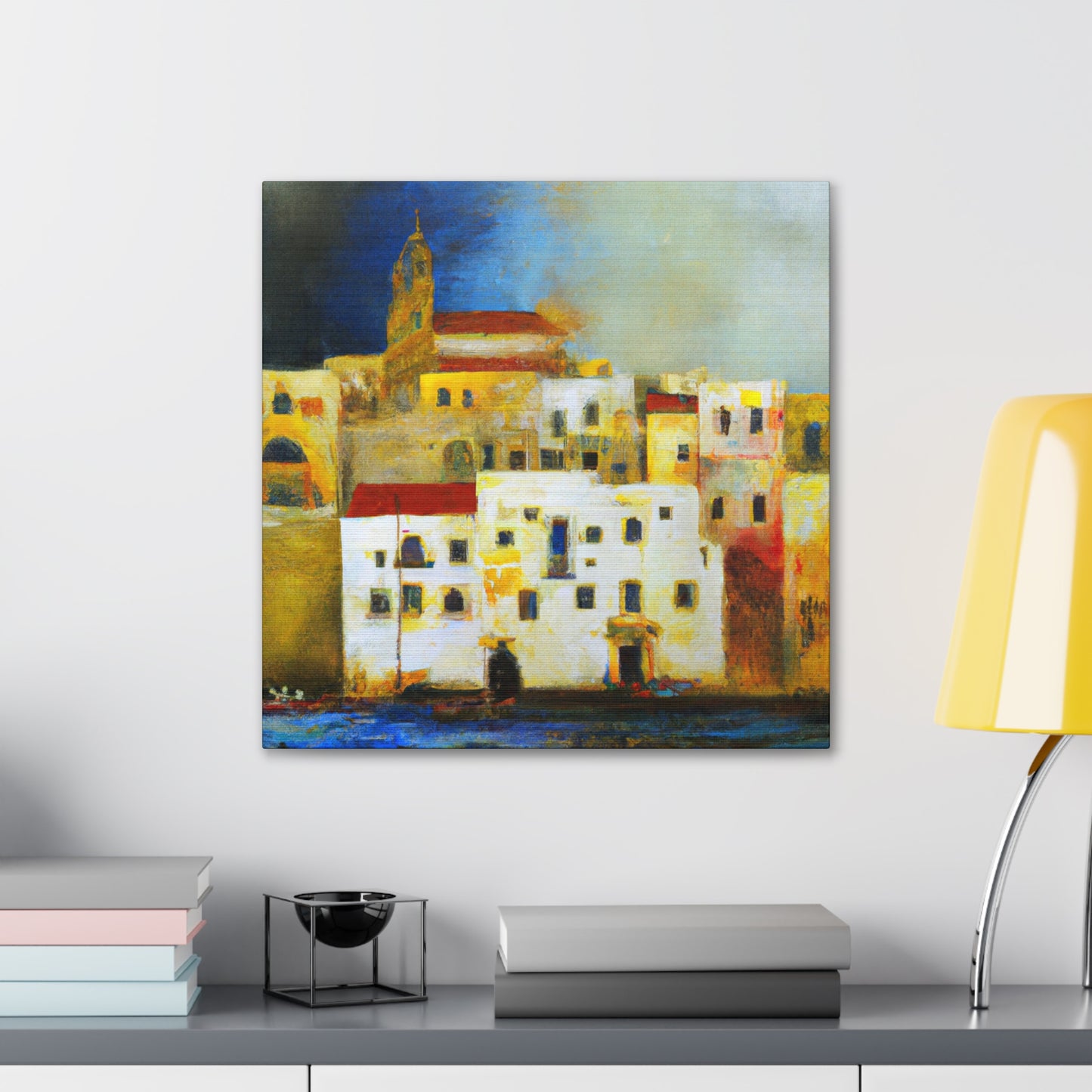 Sun-soaked Mediterranean Dream - Canvas